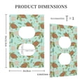 thumbnail image 3 of Rocae Cute Sea Turtles for Decorator Light Switch or Receptacle Outlet Wall Plate,Polycarbonate Thermoplastic-Style S, 3 of 6