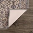 thumbnail image 6 of Hauteloom Seok Machine Washable Runner Rug - Medallion Floral Border Distressed Geometric - Oriental Traditional Transitional Oushak Vintage - Medium Gray, Beige, Brown, Purple, Gray - 2'7" x 10'2", 6 of 16