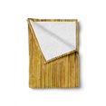 thumbnail image 2 of Bamboo Print Soft Flannel Fleece Throw Blanket, Bamboo Stems and Leaves Oriental Nature Wood Image Natural Wildlife Theme, Cozy Plush for Indoor and Outdoor Use, 50" x 60", Yellow, by Ambesonne, 2 of 6