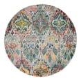 thumbnail image 3 of Unique Loom Sumter Collection Area Rug - Brewton (5' 1" Round Multi/Blue), 3 of 7