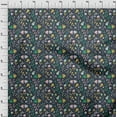 thumbnail image 4 of oneOone Cotton Flex Dark Navy Blue Fabric Leaves & Floral Artistic Dress Material Fabric Print Fabric By The Yard 40 Inch Wide, 4 of 4