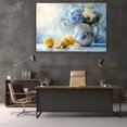 thumbnail image 6 of Mudket Framed Canvas Wall Art Ready to Hang, Lemon Pitcher Still Life Canvas Print, Vintage Botanical Wall Decor, Farmhouse Floral Wall Art, Wall Pictures for Living Room Office - 12"L x 8"W, 6 of 10