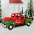 thumbnail image 4 of Modelo de camión grande de coche, decoración navideña coleccionable para niños (camión grande), rojo y verde, 4 of 5