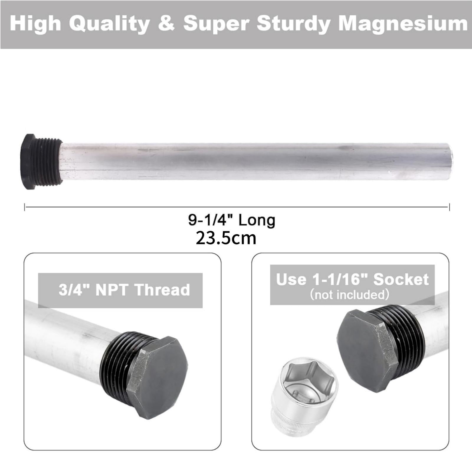 GUYUTING Replacement Anode Rod for Suburban RV Water Heaters 232767 Magnesium Prevents Tank Corrosion