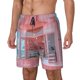 thumbnail image 1 of Balery Pastel Pink Beach Cafe Bañador para hombre, shorts de playa de secado rápido con entrepierna y forro de compresión-X-Large, 1 of 6