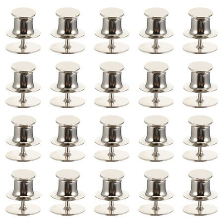 

Lixi 50 Sets Flat Fastener Clutch Tie Tacks with Clutch Back(Nickel Base 10mm)