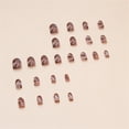 thumbnail image 5 of Fofosbeauty 24pcs Press on False Nails, Almond Fake Acrylic Nails,Smudge Vintage-inspired Brown, 5 of 9