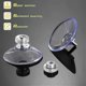 thumbnail image 3 of 20 Pcs Suction Cup Plastic Suction Pads 40mm Clear Pvc Sucker Pads Strong Adhesive Suction Holder W, 3 of 5