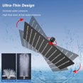 thumbnail image 2 of AIR-HIGH PRESSURE Rain Shower head, High Flow Stainless Steel Square ShowerHead, Pressure Boosting Design, Awesome Shower Experience Even At Low Water Flow (10 Inch, Matte Black), 2 of 4