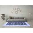 thumbnail image 3 of Ahgly Company Indoor Square Oriental Blue Traditional Area Rugs, 4' Square, 3 of 4