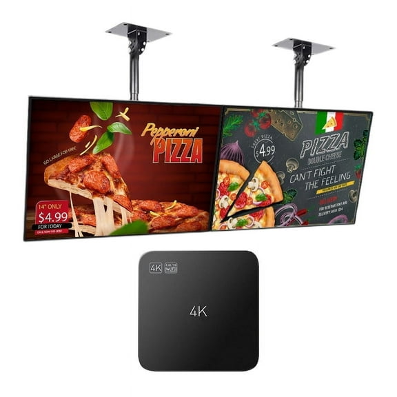 Lunzn Digital Signage Player Box with Free CMS turn your TV to Advertising Media Display