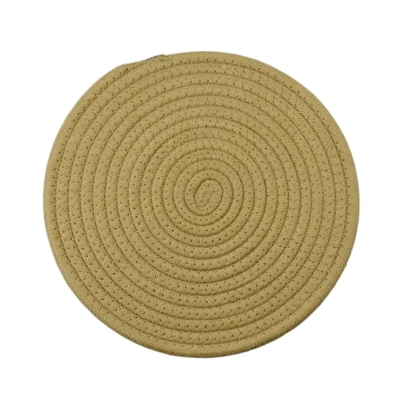 Drink Coasters Absorbent Coasters for Drinks Minimalist Cotton Woven Coaster Set for Home Decor Tabletop Protection Suitable for Kinds of Cups 4.3inch
