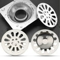 thumbnail image 3 of Joernso Reusable Drain Cover Easy Installation Stainless Steel Deodorization Round Hair Strainer for Daily Use, 3 of 8