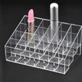 thumbnail image 3 of Organizador de maquillaje cosmético transparente, 24 latices, lápices labiales, loción cosmética, almacenamiento de maquillaje, soporte de exhibición Adepaton ZFFLD211, 3 of 5
