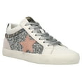thumbnail image 2 of Vintage Havana Womens Bounce Metallic Glitter Lace Up  Athletic Sneakers Ca, 2 of 5