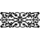 thumbnail image 1 of Decoración de pared de metal floral, arte de pared de metal negro, escultura de pared colgante de flor de hierro rectangular hueca rústica, decoración de pared de mandala, 1 of 9