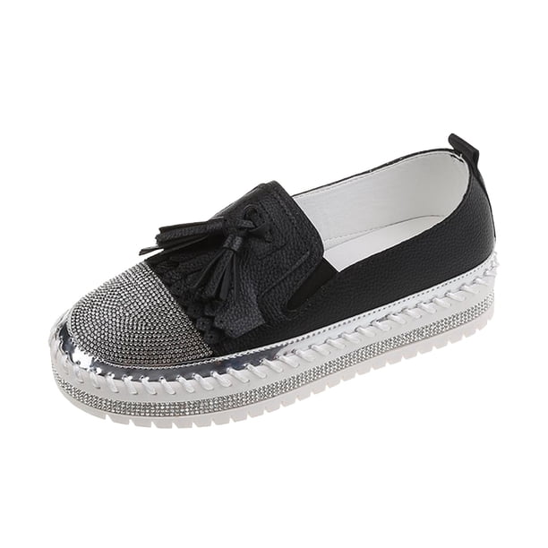 Amzcrzy Zapatos de mujer,Zapatos de mujer,Zapatillas de mujer, Zapatos de suela plana con diamantes de imitación para mujer, zapatos casuales de un solo pie. Sandalias Mujer Zapatillas De Casa