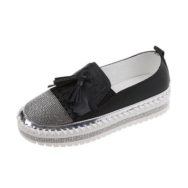 Amzcrzy Zapatos de mujer,Zapatos de mujer,Zapatillas de mujer, Zapatos de suela plana con diamantes de imitación para mujer, zapatos casuales de un solo pie. Sandalias Mujer Zapatillas De Casa