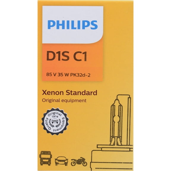 Philips D1SC1 Xenon HID Headlight Bulb, Pack of 1