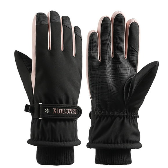 Teissuly Winter Skiing Gloves, Tow-finger Touching Screen Outdoor Warm Windproof Thermal Gloves, Winter Outdoor Sports Gloves Size Fits All Unisex Teissuly WER202311011900