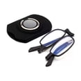 thumbnail image 4 of Gafas de lectura portátiles con soporte para teléfono móvil, plegables, ultralivianas, de metal, de alta calidad, con espejo para personas mayores, de acero inoxidable, antiluz azul, 4 of 4