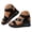 Black, variant on Pandaie Womens Waterproof Platform Sandals Strappy Open Toe Wedges Walking Summers Shoes Comfortable Slip on 2.95 Inch High Heels Black 6.5