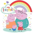 thumbnail image 2 of CafePress - Peppa Pig: My Family - 16 Ounce Classic Clear Insulated Double Wall Tumbler Cup with Lid Straw , Reusable, 2 of 5