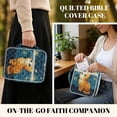 thumbnail image 2 of FOR U DESIGNS Cat Starry Night Pttern Bible Cover Large Capacity Bible Holder Case with Handle Quilted Book Cover Bible Carrier Tote Bag for Bible Study/Daily Use, 2 of 7