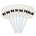 thumbnail image 1 of Verlie Cupcake Picks Toppers - Set of 6 - Mutlicolored Speckles, 1 of 1