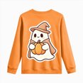 thumbnail image 5 of Child Boys Halloween Shirt for 5t 6t Halloween Kids Skeleton Pumpkin Ghost Shirt Crewneck Long Sleeve Graphic Top Toddler to Youth Boys Clothes Size 5-6 Years, 5 of 9