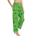 thumbnail image 2 of Sigee St Patrick's Day Print Women's Soft Pajama Pants - Breathable and Comfortable Lounge Sleep Bottoms with Elastic Waistband and Pockets-X-Large, 2 of 9
