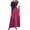Red, variant on WMTBSRSW Women's Plus Size Summer Dress Color Block Loose Casual Short Sleeve T Shirt Dress Round Neck Summer Beach Swing Pleated Long Dress