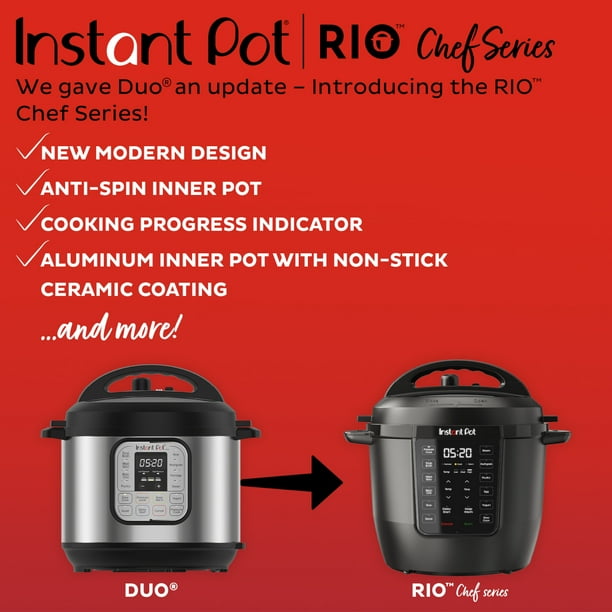 Instant Pot 6Qt RIO Chef Series 7-in-1 Multi-Cooker, Pressure