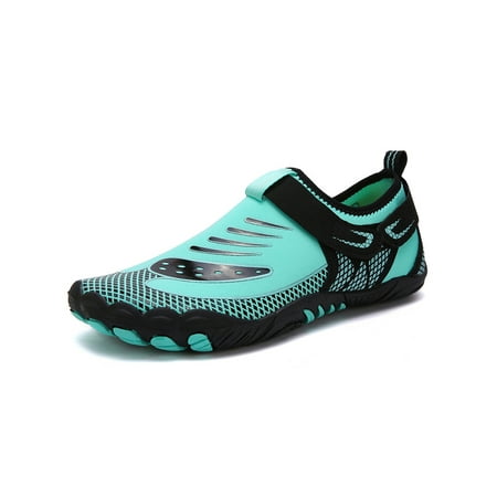 

Ymiytan Womens Mens Water Shoes Quick Dry Beach Shoe Aqua Barefoot Yoga Comfort Athletic Slip On Athletics Light Blue 10