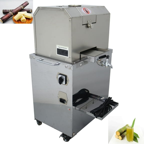 4 Rollers Electric Sugarcane Juicer Sugar Cane Press Juice Machine Commerical 110V 800W