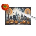 thumbnail image 4 of Keeshond Spooky Halloween Glass Cutting Board Large 12 in x 15 in, 4 of 5