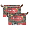 thumbnail image 3 of BZSMCE Collapsible Fabric Cube Storage Bins Elegant Christmas Painting Design Pattern Storage Box, 3 of 8