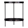 thumbnail image 2 of Table d'Appoint Ronde de Style Ferme en Noir, 2 of 3