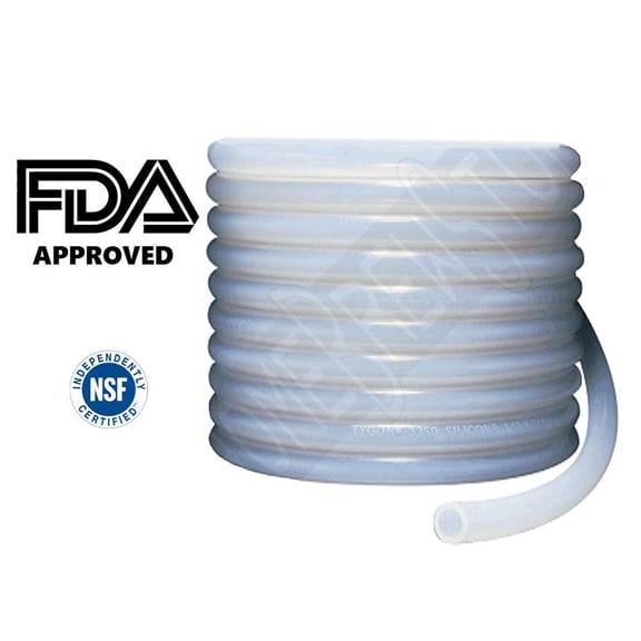 1/2" High Temp Silicone Hose Tubing Bulk QTY 5 Feet Beer Homebrew Home Brew Brewing