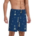 thumbnail image 2 of Fotbe Lighthouses and Anchors Pantalones Cortos de Pijama para Hombre, Ropa de Dormir, Pantalones de Pijama Cortos para Hombre-X-Large, 2 of 6
