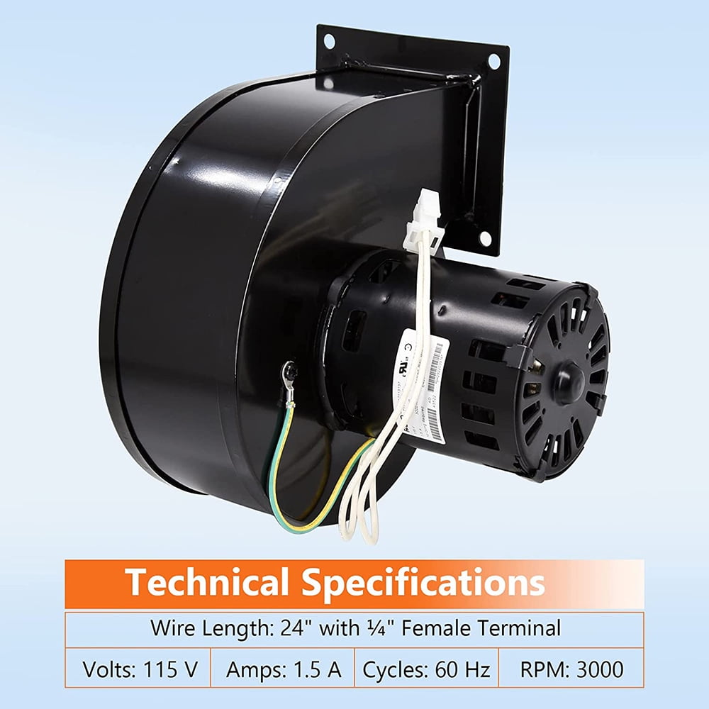 Spare part 80622 Convection fan for pellet stove Vogelzang Vg5790, Vg5770,  Us Stove u0026 Ussc Bay Front 5660, Ashley Ap5660L. - Walmart.com
