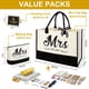 thumbnail image 4 of Bolsa de lona Vanqruo Mrs 2025 Bride con bolsa de maquillaje, 4 of 7