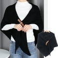 thumbnail image 2 of YUUZONE Pashmina Shawl Scarf Shawl Buckle Shawl Cape For Women Korean New Knitted Shawl, 2 of 19