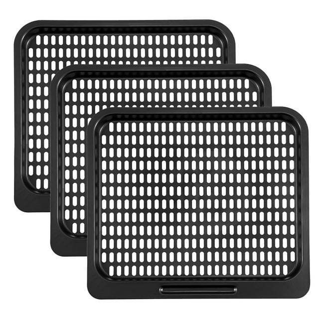 Cooking Tray for Instant Vortex Plus 10 Quart Air Fryer,3 Pcs Replacement Cooking Trays for Innsky 10.6 Quart Air Fryer Oven,Nonstic Cooking Rack,Air Fryer Replacement Parts and Accessories