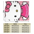 thumbnail image 2 of Hello Kitty Throw Blanket, Cozy Flannel Blankets For Boys Girls, Super Soft Warm Blanket For Couch Sofa Bed, 2 of 9