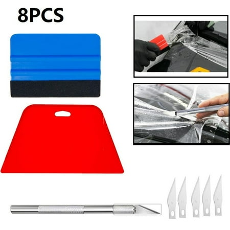 

BAMILL 8Pcs Small Scraper For Mobile Phone Car Film Auto Vinyl Wrap Tool Glass Cleaning