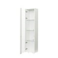 thumbnail image 5 of 67" Display Shelf with LED Stripe Lamps,SCollection Display Cabinet Storage Cabinet with 3 Tier Glass Shelves,Corner Curio Cabinet for Bedroom Bathroom Living Room, 5 of 9