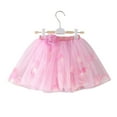 thumbnail image 5 of XQYLOS Toddler Girls Princess Tutu Party Skirt - Layered Tulle Ballet Dance Skirt for Birthday Photography Props, Adjustable Elastic Waist Soft Mesh Petticoat, 5 of 6
