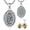 Saint Francis, variant on Locket Necklace 925 Sterling Silver St Anthony Francis Sebastian Medal Protection Necklaces with Picture Inside Custom Photo Gifts Catholic Christian Jewelry