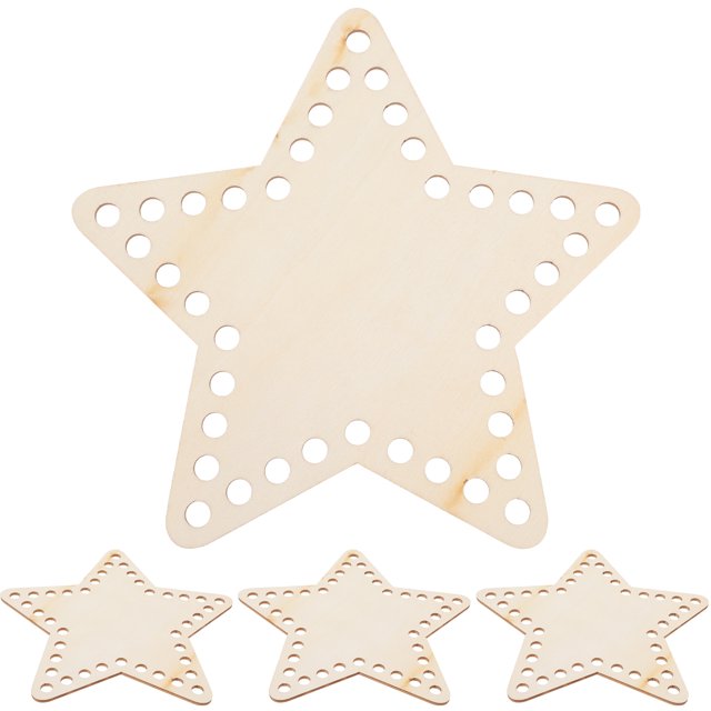 4pcs Star Shaped Embroidery Floss Organizer Cross Stitch Thread Winding Tool Thread Wind Board